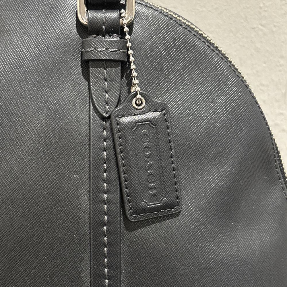 Vintage Coach Peyton Cora Domed Satchel Black F25671 **NO STRAP - Picture 6 of 13